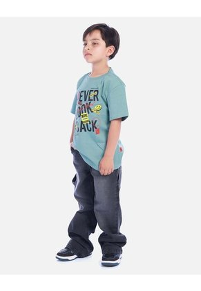Camiseta Verde Salvia Con Estampado Para Niño | Arequipe