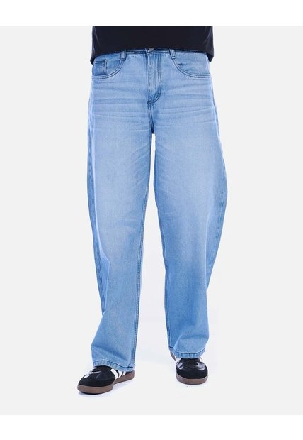Jean Baggy Ancho Para Hombre - Azul Claro