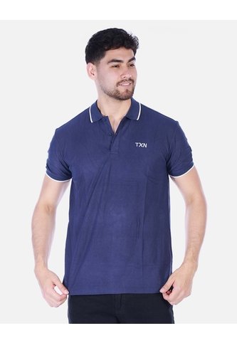 Camiseta Tipo Polo Clásica Para Hombre - Azul Oscuro Arequipe moda dulce