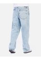 Jean Recto Cintas / Wide Leg Para Hombre - Azul Hielo de Arequipe moda dulce