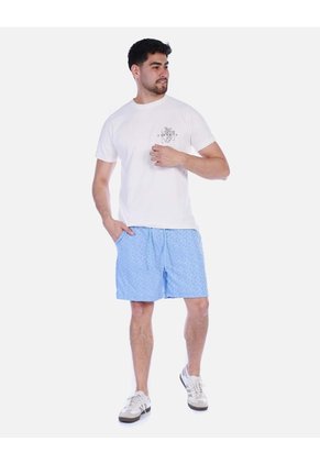 Pantaloneta Casual Para Hombre Con Textura Estampada