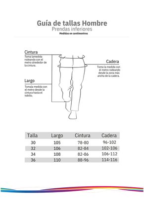 Jean Recto Cintas / Wide Leg Para Hombre - Azul Hielo
