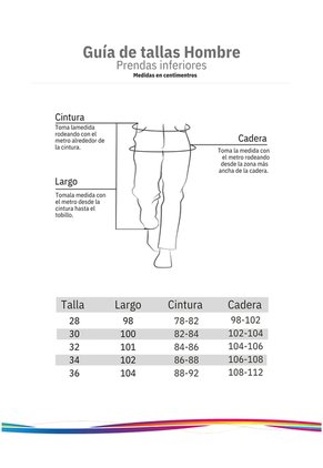 Jean Clásico Corte Recto Para Hombre