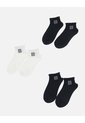 Set X 3 Medias Tobilleras De Algodón Borde Rizado Para Mujer de Arequipe moda dulce