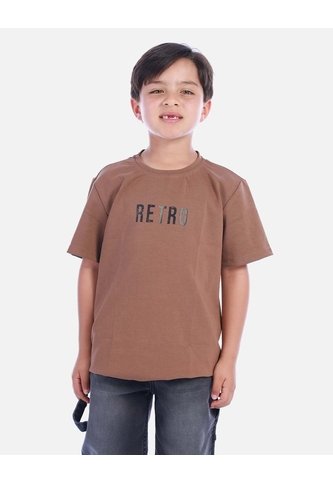 Camiseta Casual Marrón Para Niño | Arequipe Arequipe moda dulce
