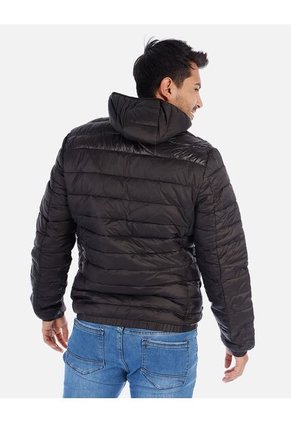 Chaqueta Acolchada Hombre Con Capucha