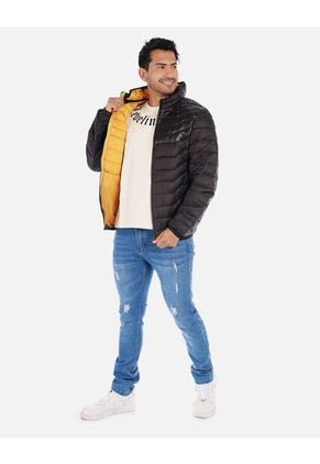 Chaqueta Acolchada Hombre Con Capucha