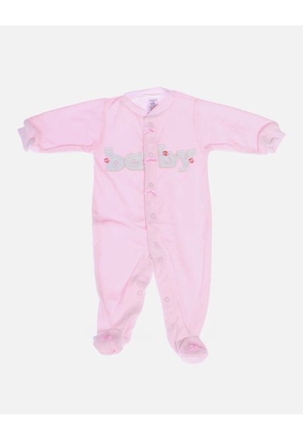 Pijama Enteriza Térmica Rosada Baby Para Bebé