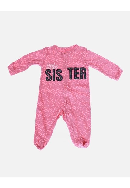 Pijama Enteriza Little Sister Fucsia Para Bebé