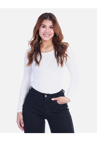 Camiseta Básica Para Mujer Manga Larga Arequipe moda dulce