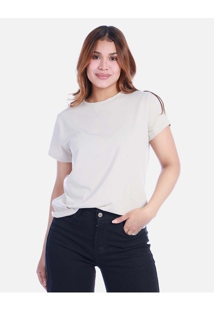 Camiseta Básica Para Mujer Manga Corta