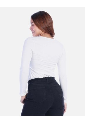 Camiseta Básica Para Mujer Manga Larga