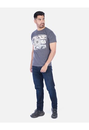 Camiseta Urbana Para Hombre Manga Corta Con Estampado