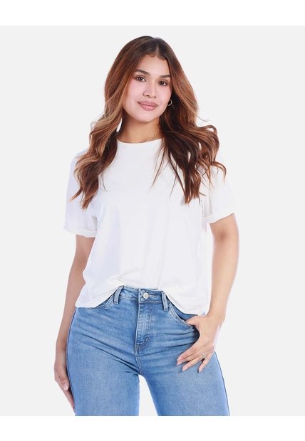 Camiseta Básica Para Mujer Manga Corta