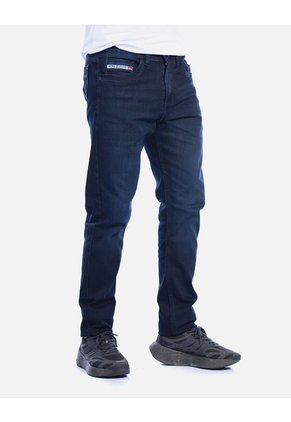 Jean Clásico Para Hombre Con Lavado Azul Oscuro - Slim Fit
