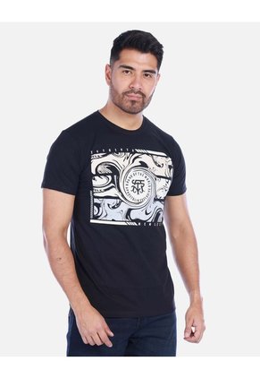 Camiseta Urbana Para Hombre Manga Corta Con Estampado