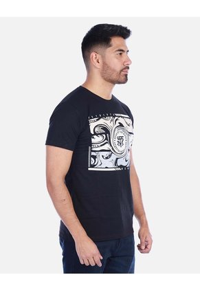 Camiseta Urbana Para Hombre Manga Corta Con Estampado