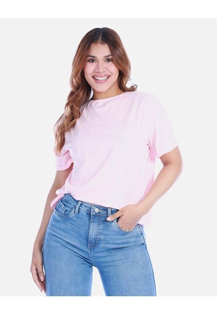 Camiseta Básica Para Mujer Manga Corta