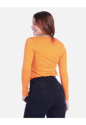 Camiseta Básica Para Mujer Manga Larga