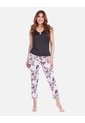 Pijama De Dos Piezas Para Mujer - Camiseta Manga Corta Y Pantalón Estampado de Arequipe moda dulce