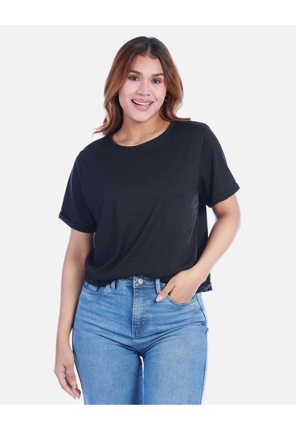 Camiseta Básica Para Mujer Manga Corta