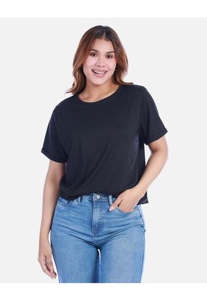 Camiseta Básica Para Mujer Manga Corta