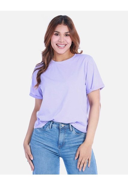 Camiseta Básica Para Mujer Manga Corta