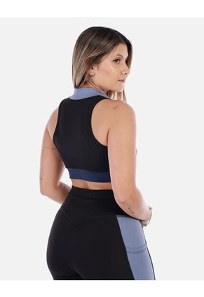 Top Deportivo De Mujer Con Cremallera Frontal