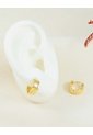 Aretes Bordes Ondulados Con Grabado En Rodio de Arequipe moda dulce