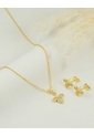 Set De Cadena Y Aretes De Mariposa Pequeña de Arequipe moda dulce