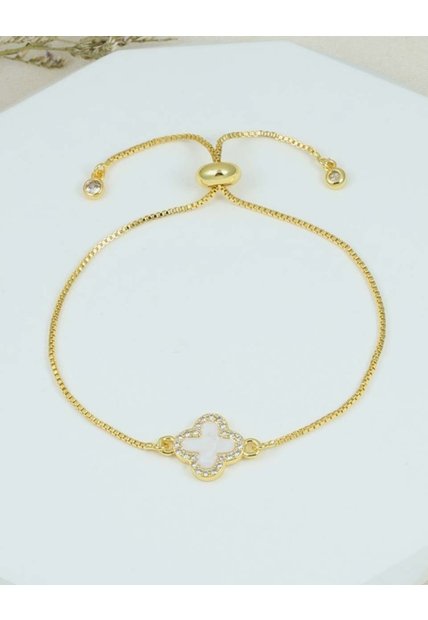 Pulsera Con Dije De Corazón Doble En Rodio