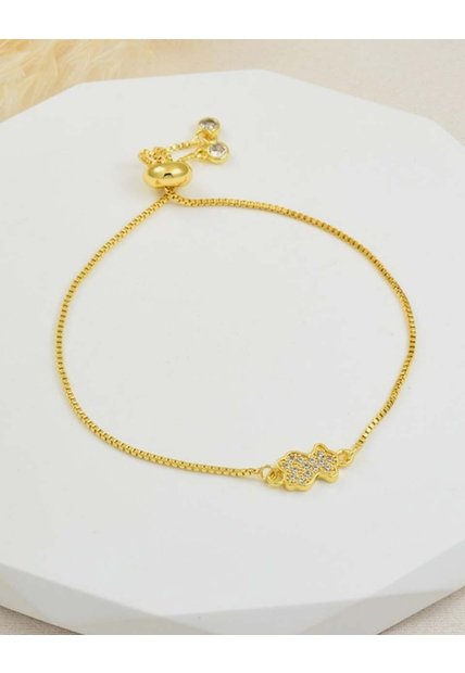 Pulsera Con Dije De Oso En Rodio