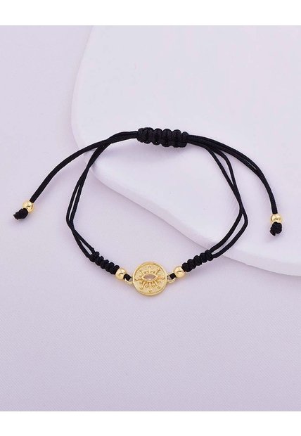 Pulsera Con Medalla Dorada