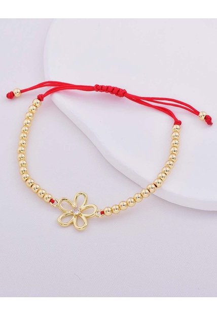 Pulsera De Cadena Con Corazón Dorado