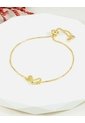 Pulsera De Cadena Con Corazón Dorado de Arequipe moda dulce