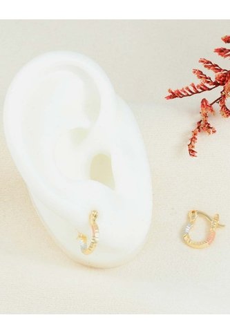 Candongas Con Diseño Acanalado Para Niña Arequipe moda dulce