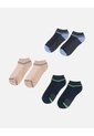 Set X 3 Medias Tobilleras Deportivas Con Bloques De Color Para Hombre de Arequipe moda dulce