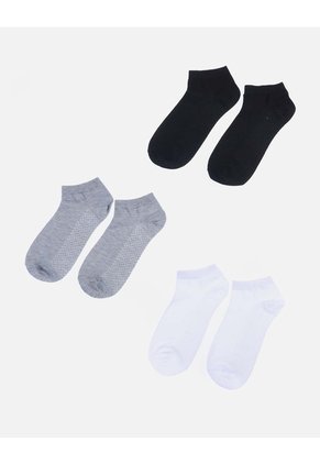 Set X 3 Medias Invisibles Transpirables Tejido Microperforado