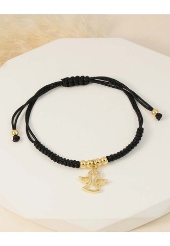 Pulsera Ángel Hilo Negro Arequipe moda dulce