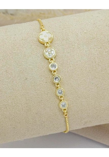 Pulsera Ajustable Con Circonias