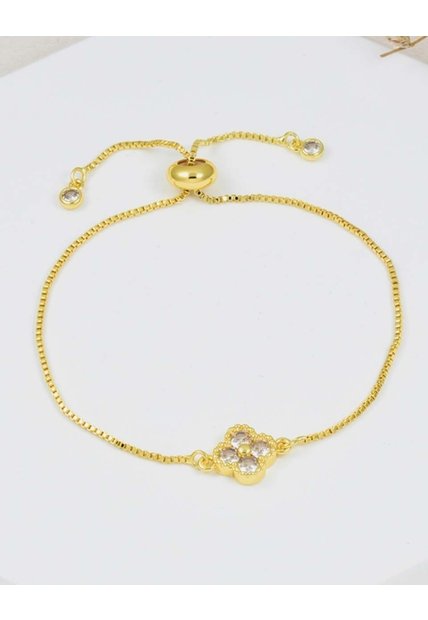 Pulsera Flor Con Circonias