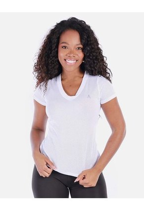 Camiseta Deportiva Cuello V Mujer