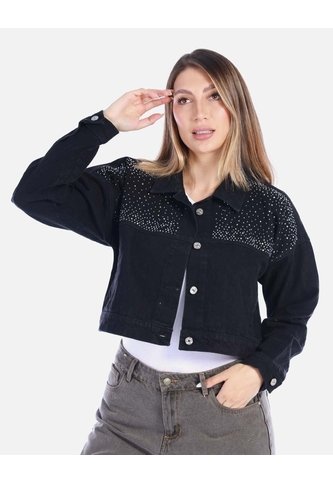 Chaqueta De Algodón Negra Corta Mujer Arequipe moda dulce