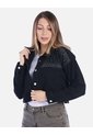 Chaqueta De Algodón Negra Corta Mujer de Arequipe moda dulce