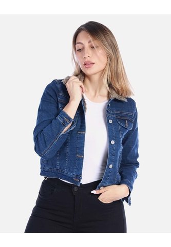 Chaqueta Jean Con Cuello Ovejera Arequipe moda dulce