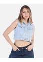 Chaleco De Jean Corto Para Mujer de Arequipe moda dulce