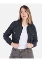 Chaqueta Bomber Liviana Negra Mujer de Arequipe moda dulce