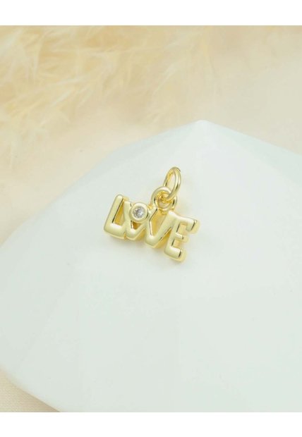 Cadena Con Dije Letras Love En Rodio Para Mujer