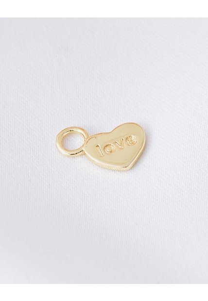 Cadena Con Dije Corazón Grabado En Rodio Para Mujer