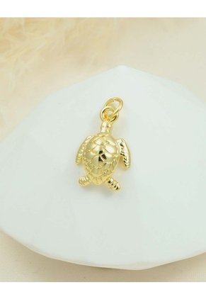 Cadena Con Dije Tortuga En Rodio Para Mujer